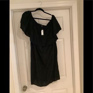 Black off the shoulder dress